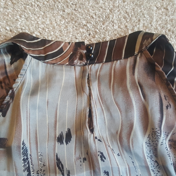 Jaipur animal print halter neck detail sleeveless blouse Sz M - Picture 4 of 8